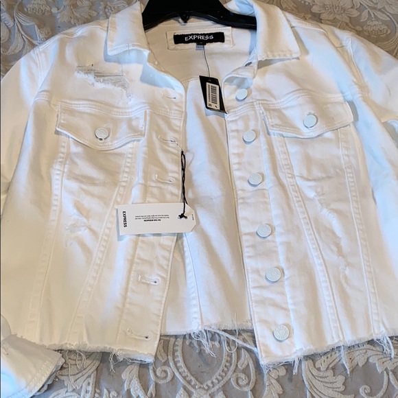 Express White Denim jacket - Picture 3 of 8